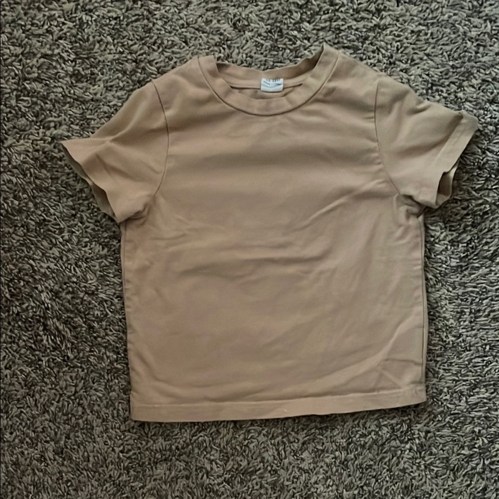 SHEIN Beige Casual Tee
